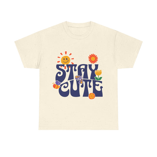 Stay Cute // Cream Tee